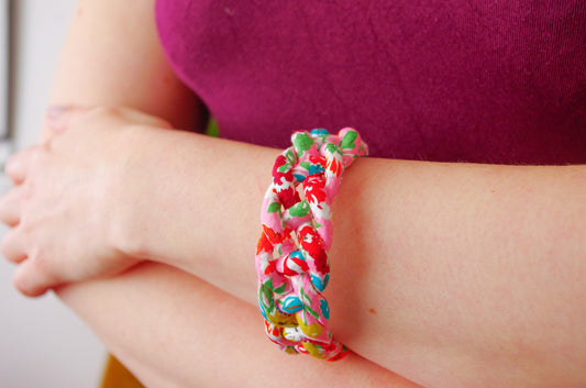 Braid Bangle - California Bloom