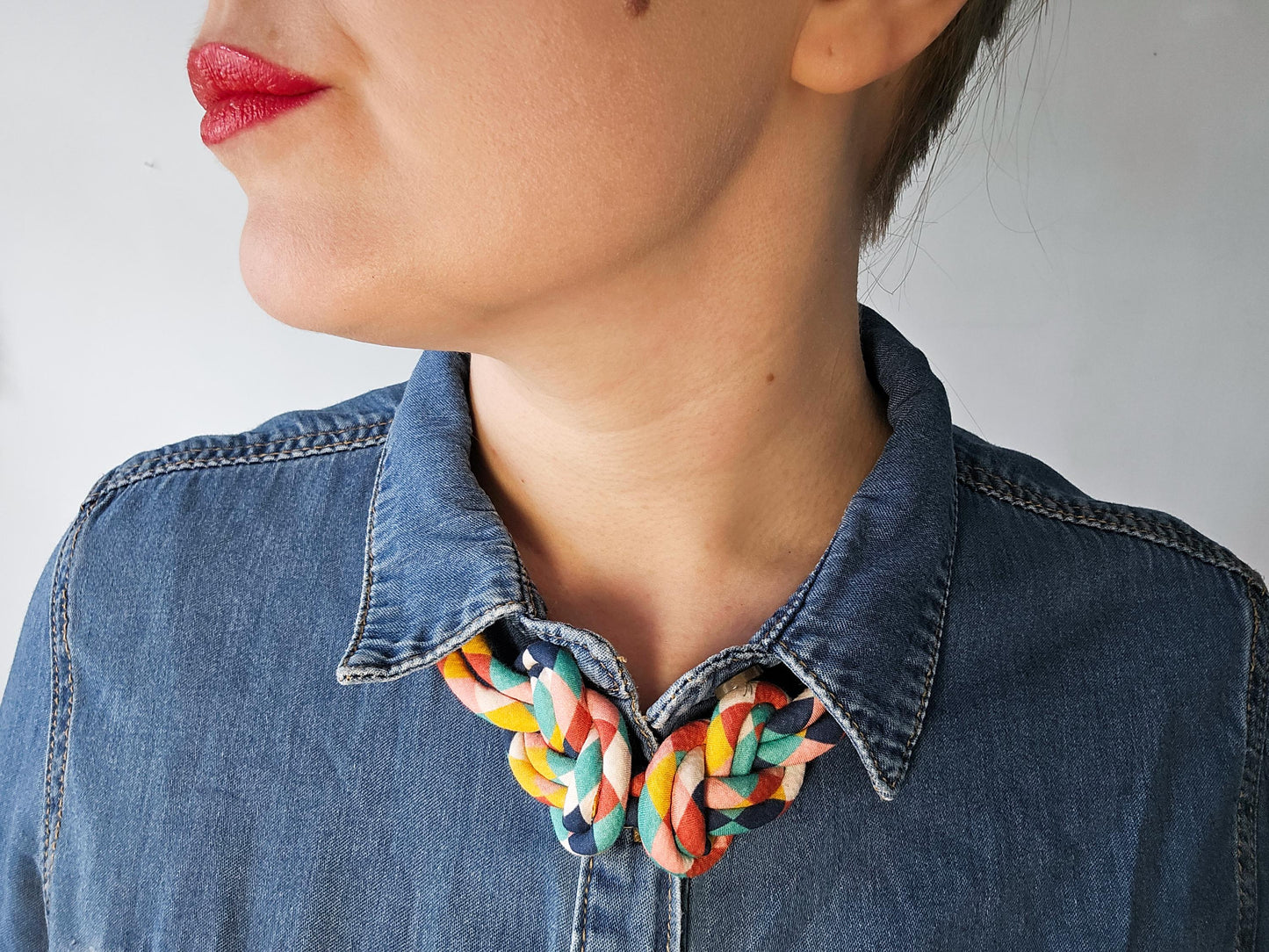 Eight Knot Necklace - Harlequin