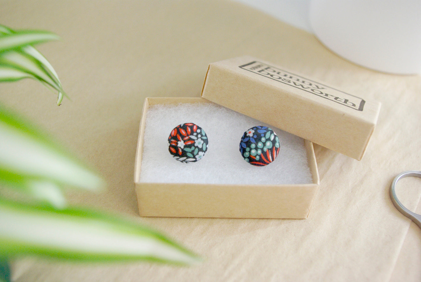 Stud Earrings - Elderberry