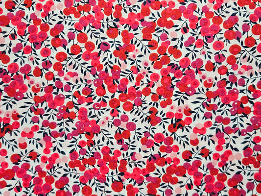 Liberty Tana Lawn Fabric - Wiltshire -Red