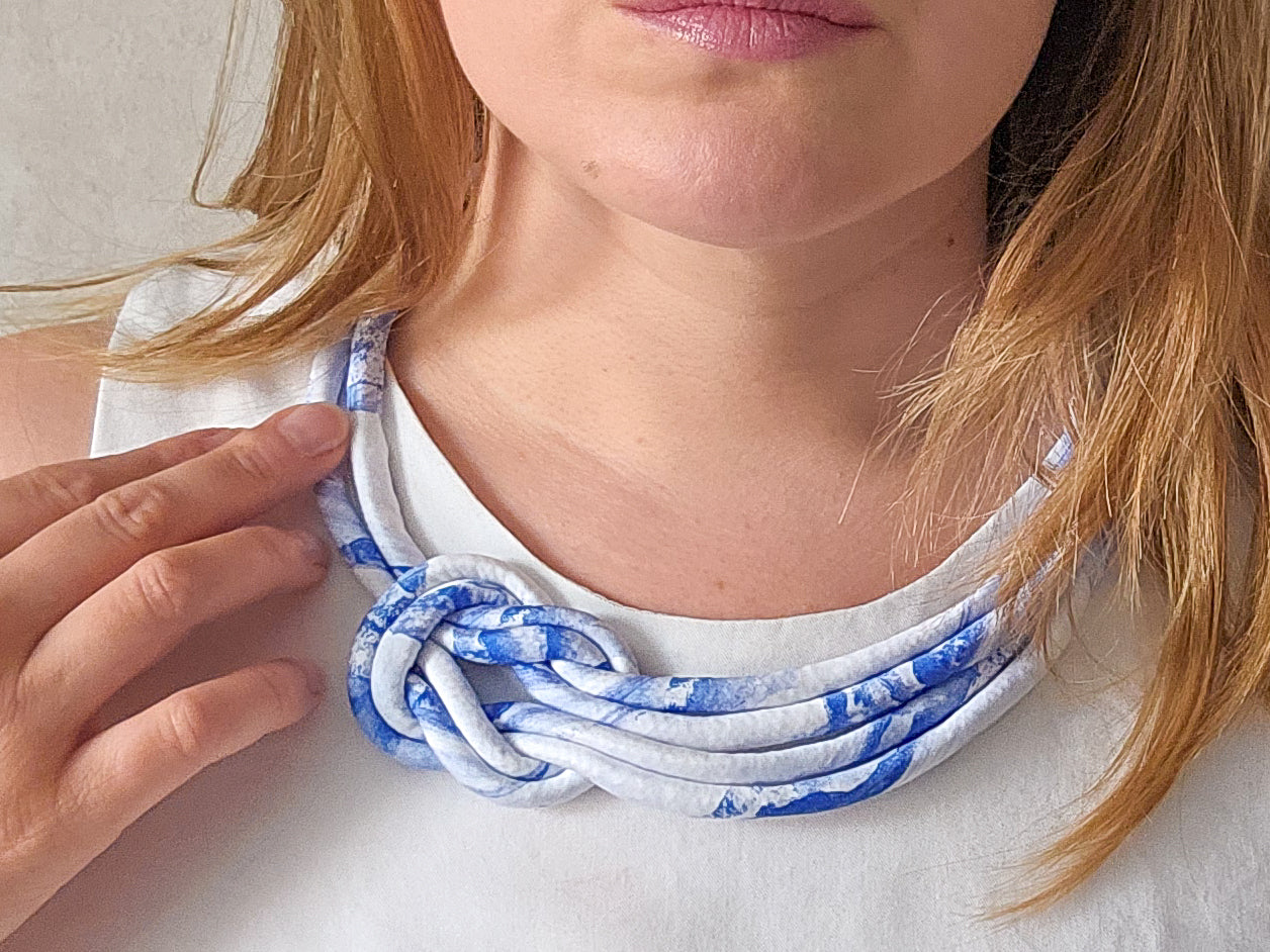 Reef Knot Necklace - Sea