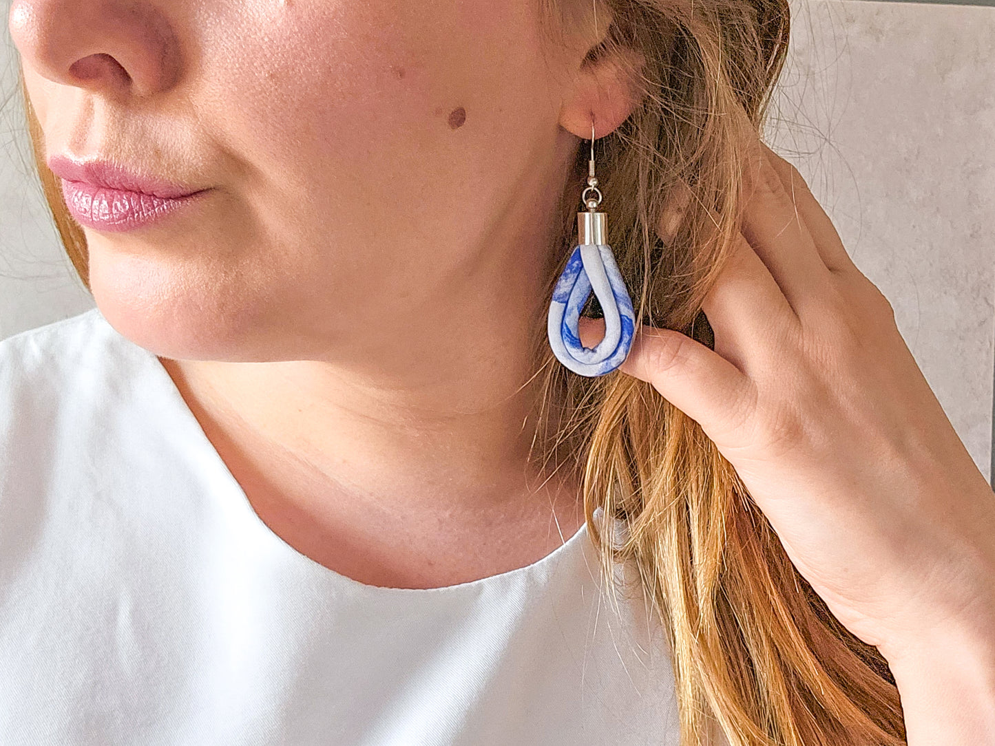 Teardrop Earrings - Sea