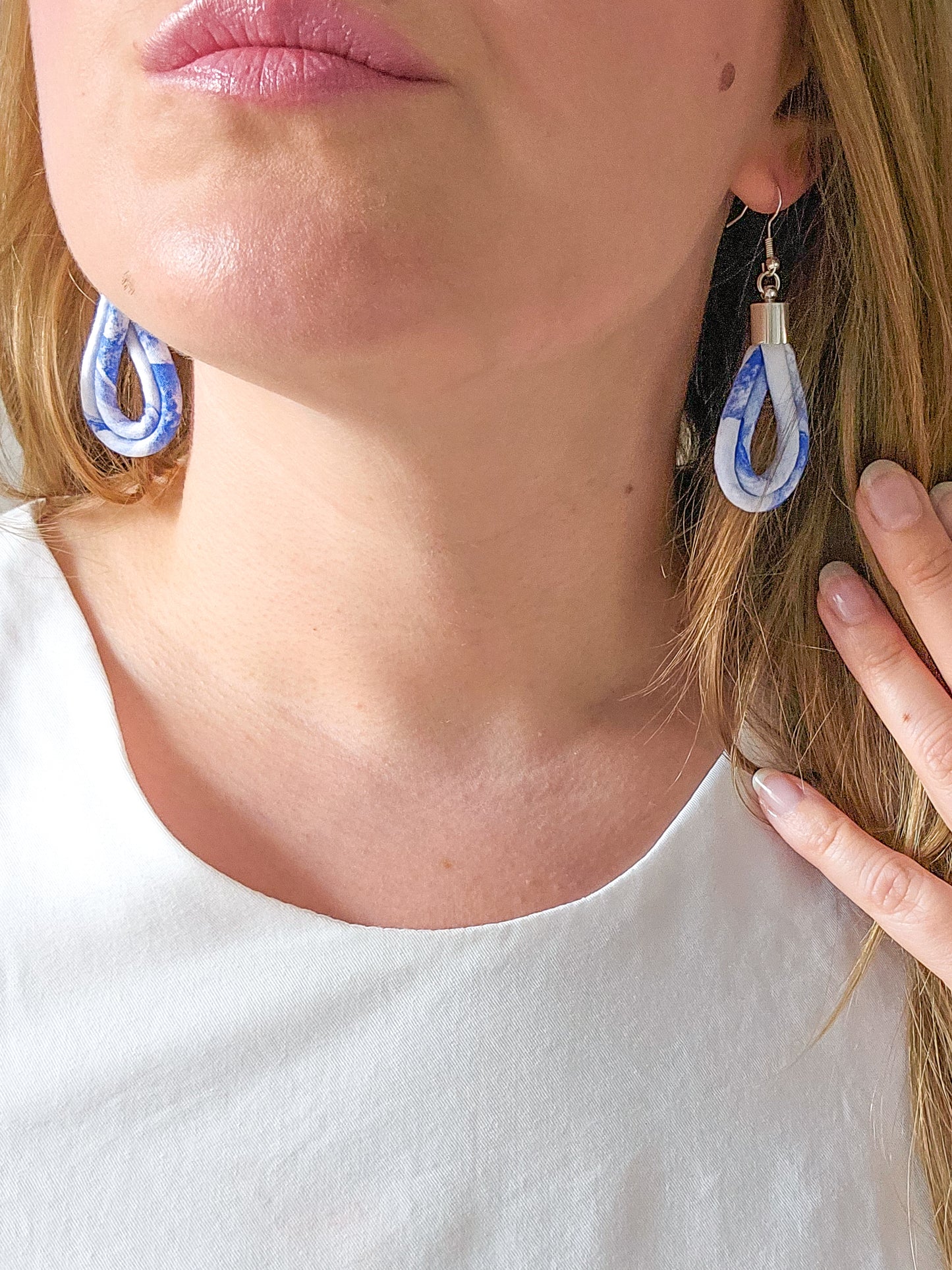 Teardrop Earrings - Sea
