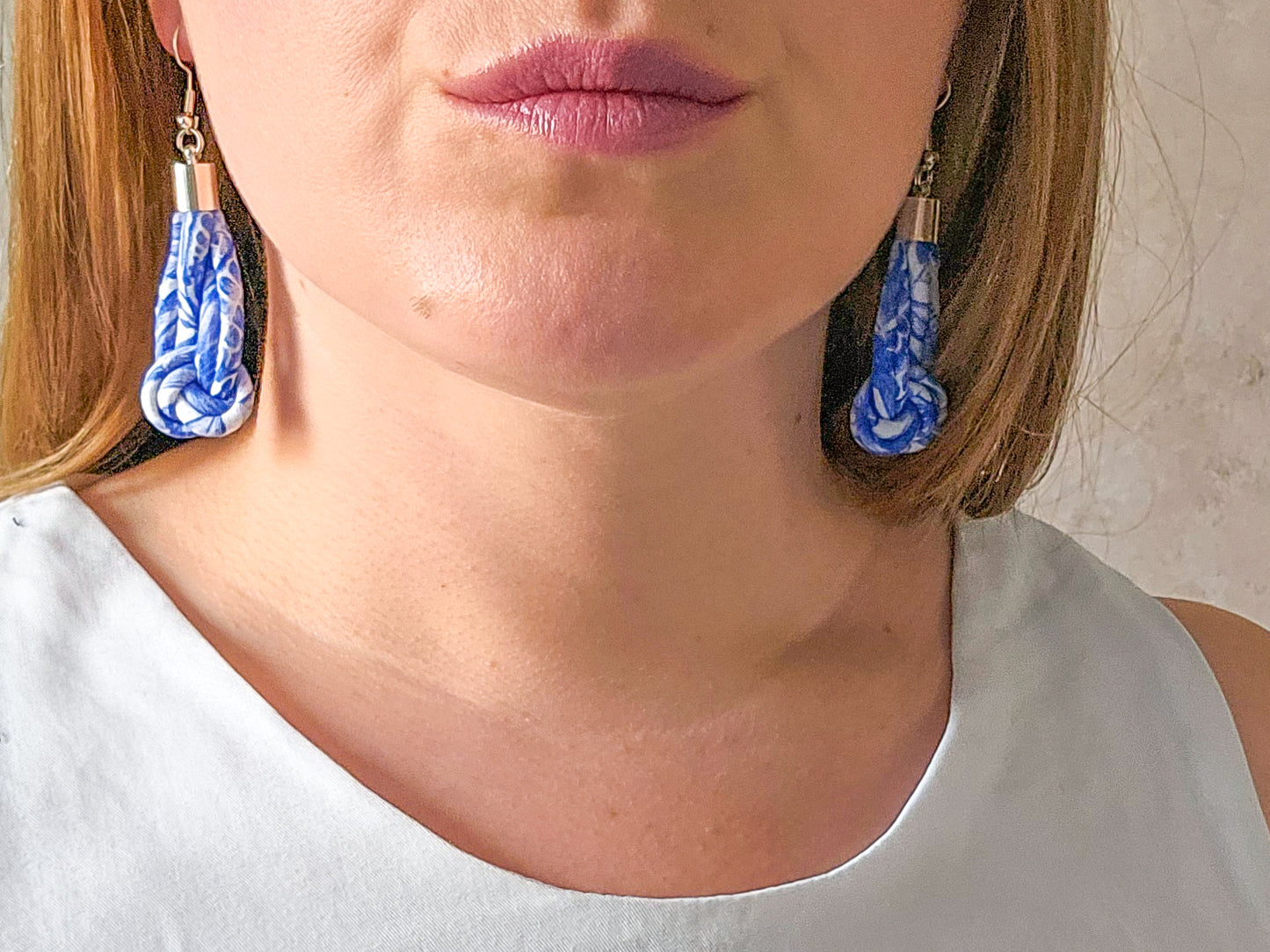 Knot Earrings - Forest