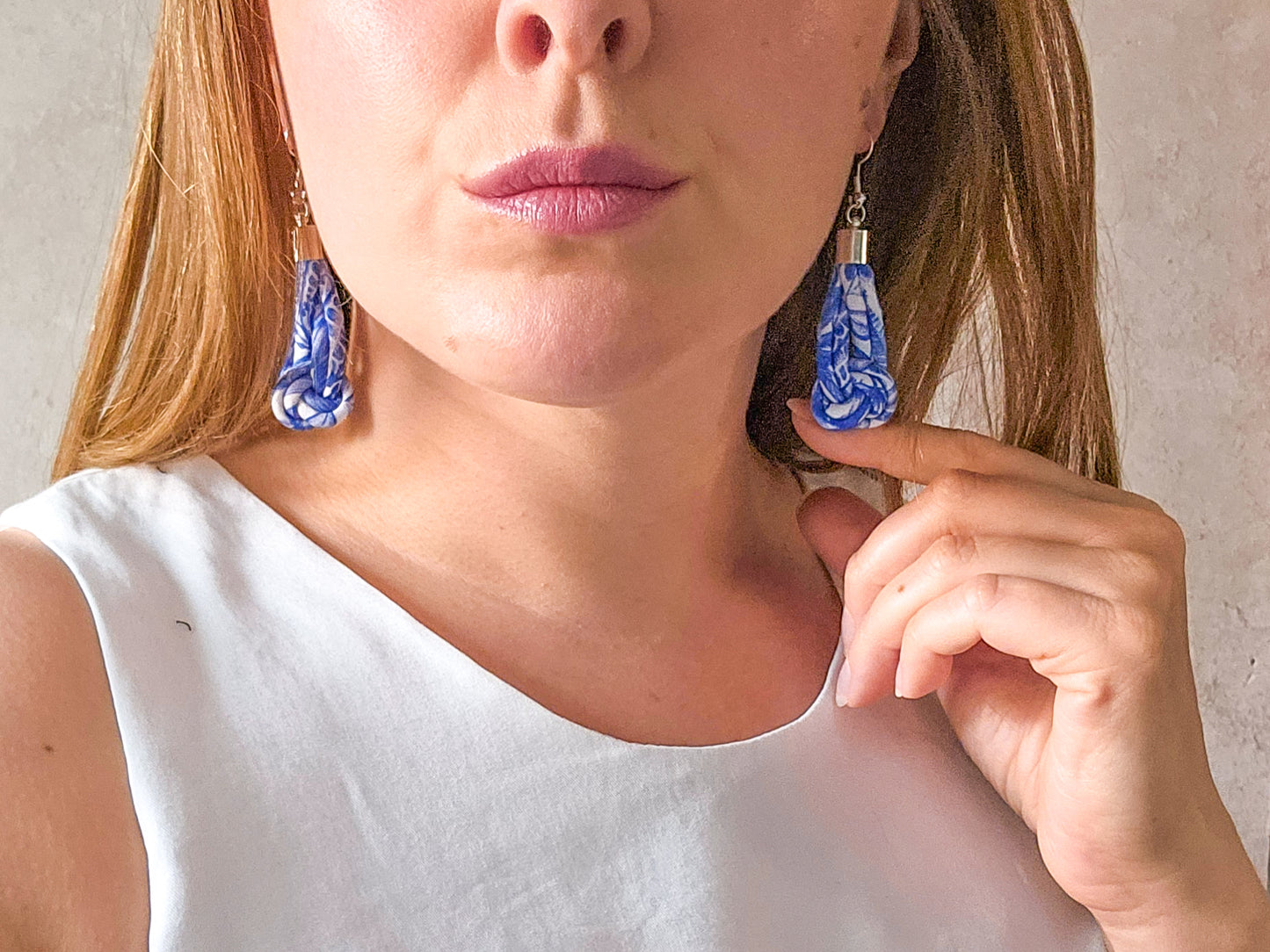 Knot Earrings - Forest