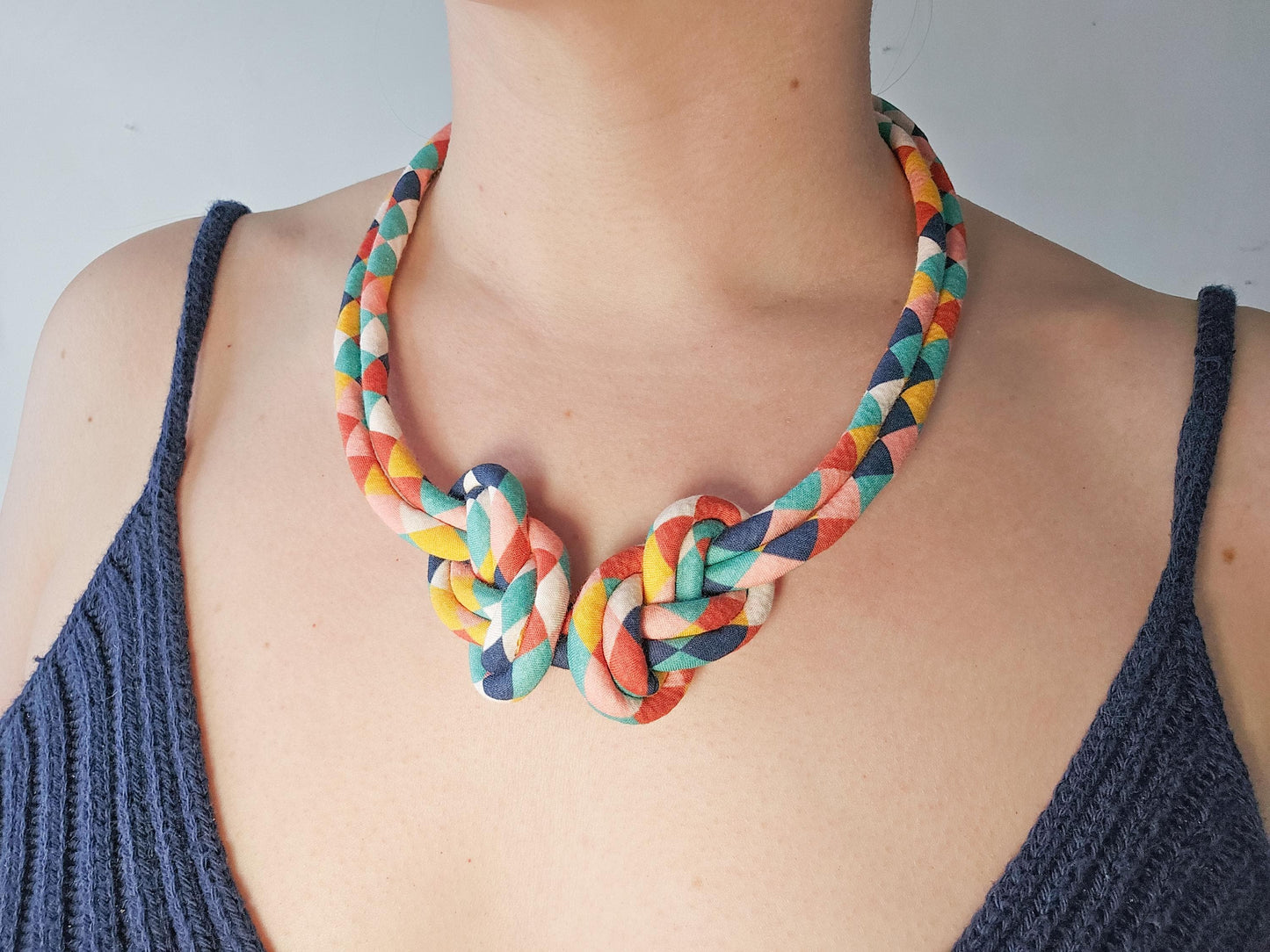 Eight Knot Necklace - Harlequin