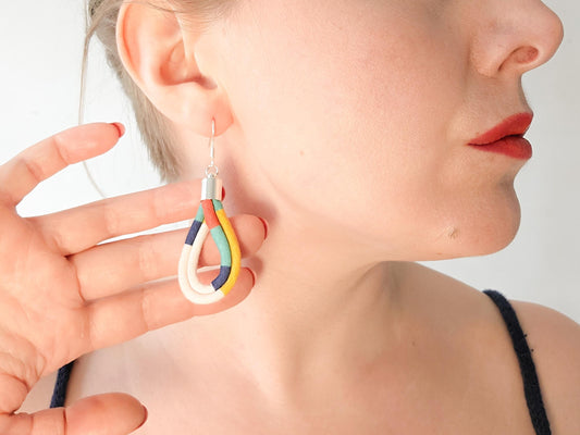 Teardrop Earrings - Deck Chair
