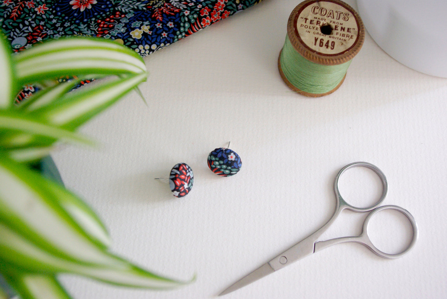 Stud Earrings - Elderberry
