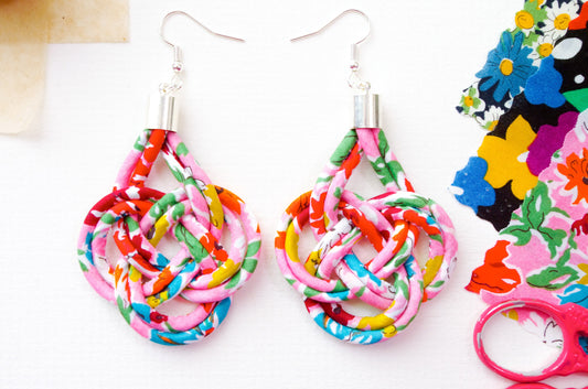 Basket Knot Earrings - California Bloom