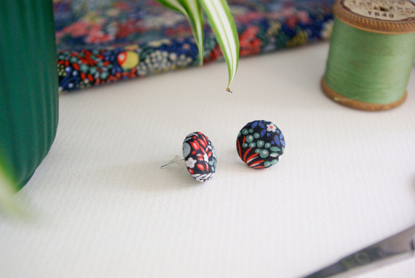 Stud Earrings - Elderberry