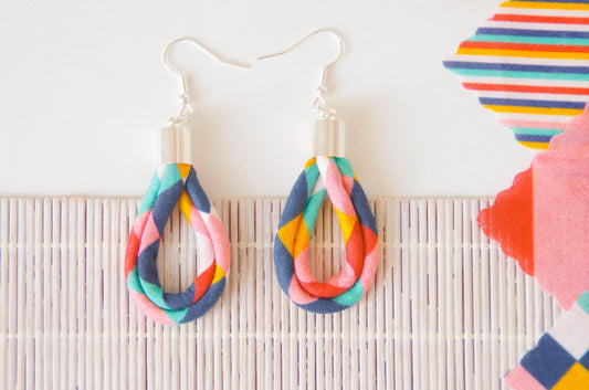 Teardrop Earrings - Harlequin