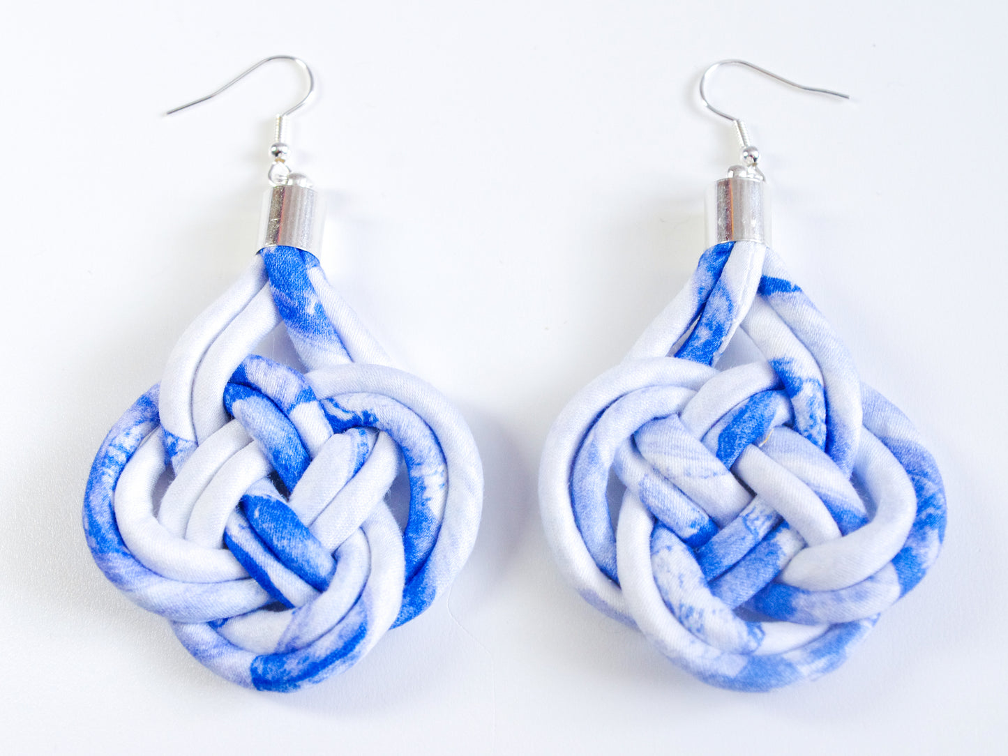 Basket Knot Earrings - Sea