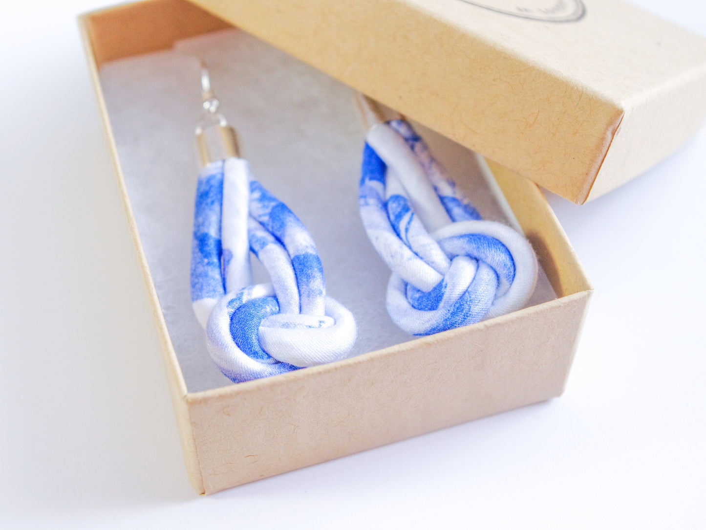 Knot Earrings - Sea