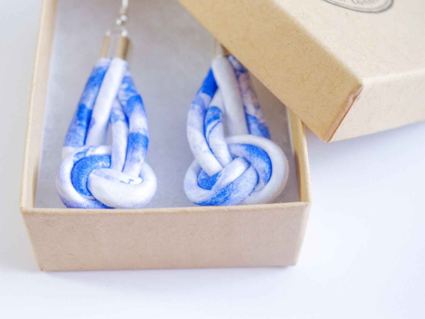 Knot Earrings - Sea