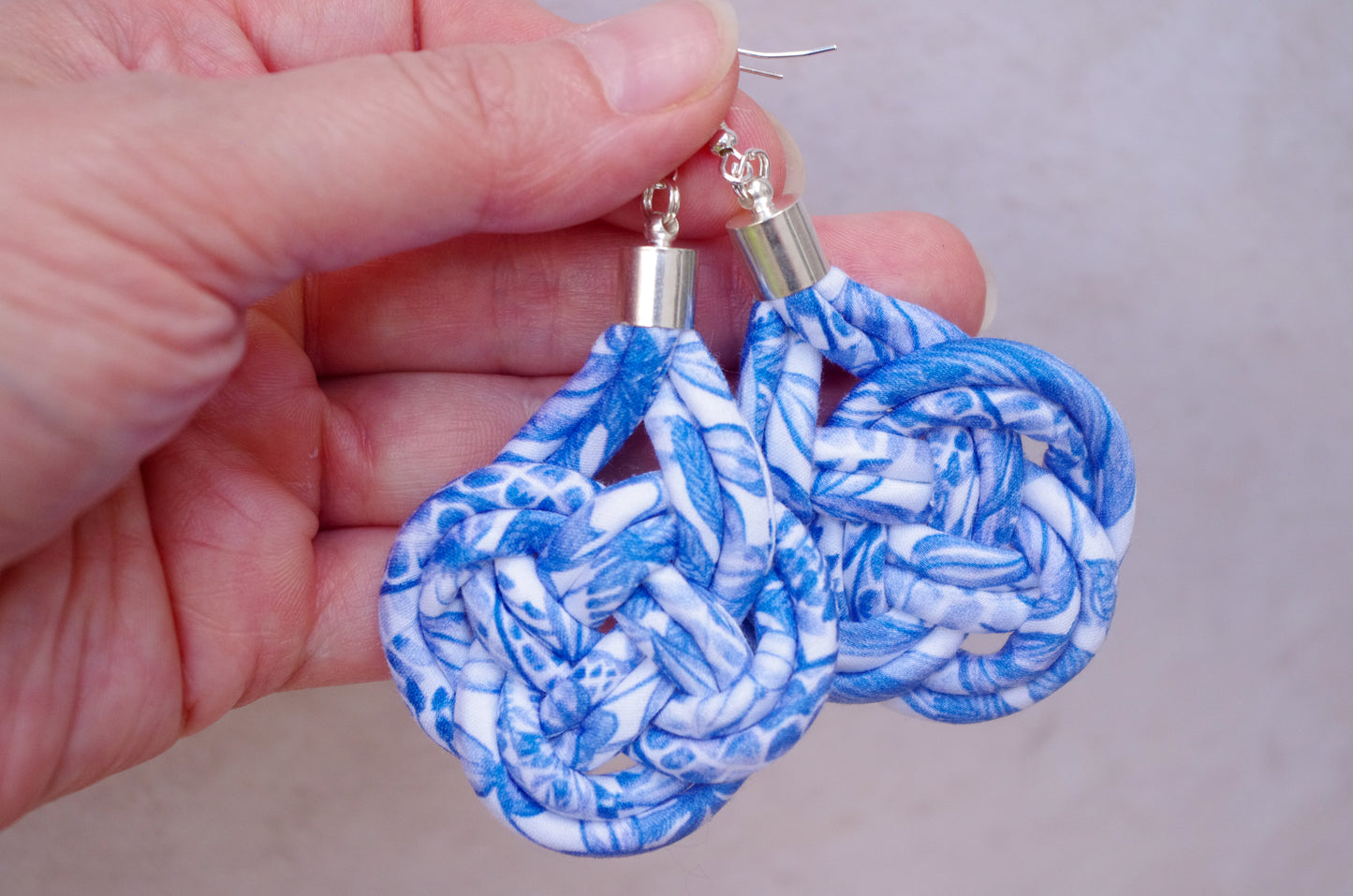 Basket Knot Earrings - Forest