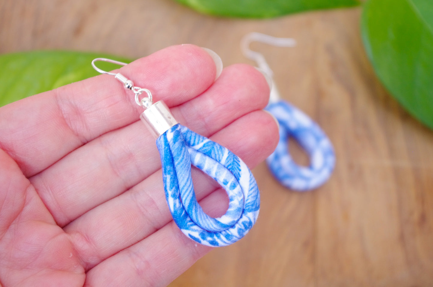 Teardrop Earrings - Forest