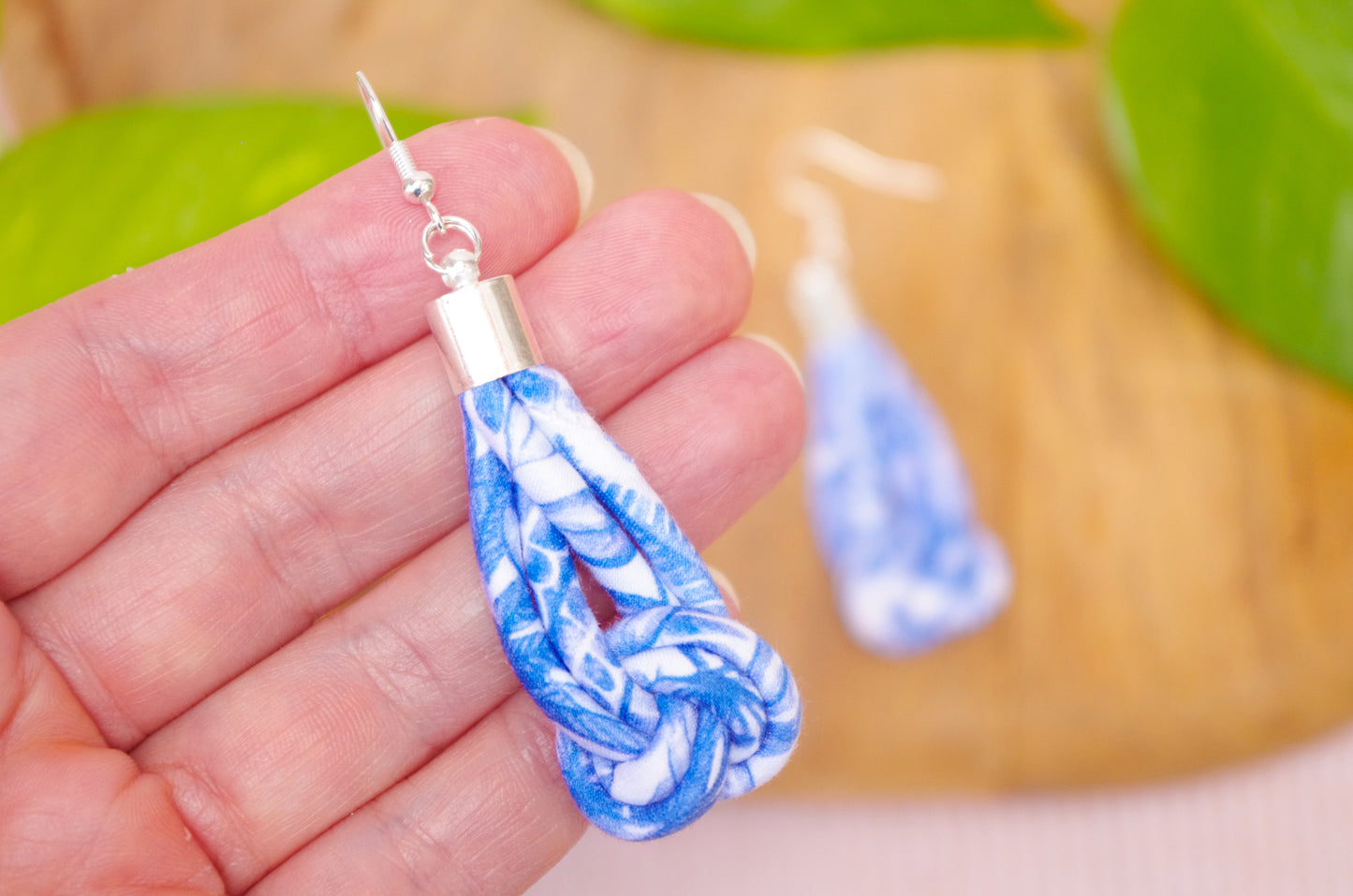 Knot Earrings - Forest