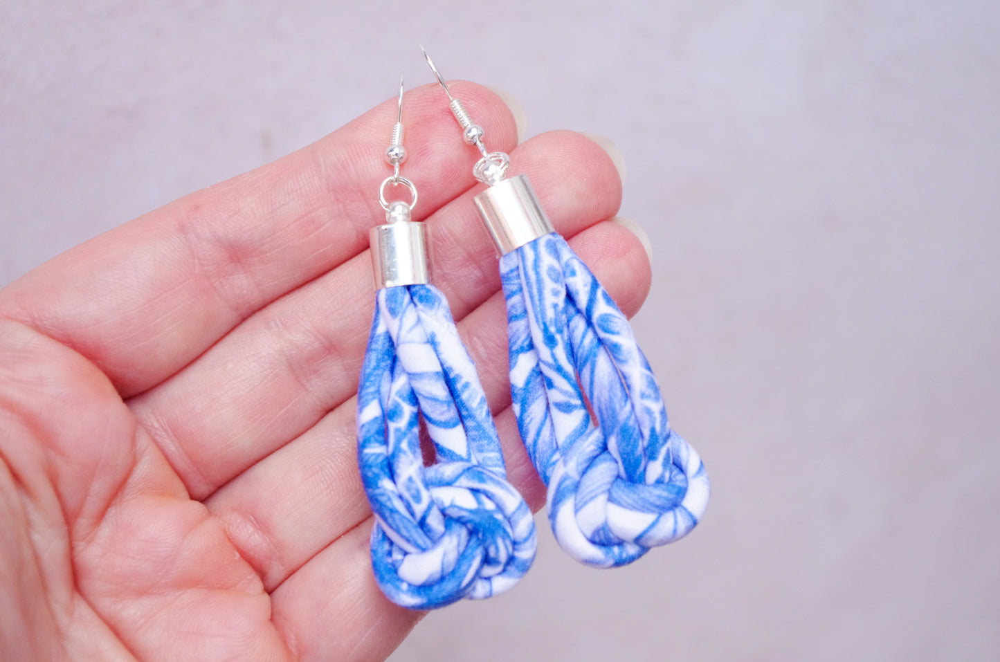 Knot Earrings - Forest