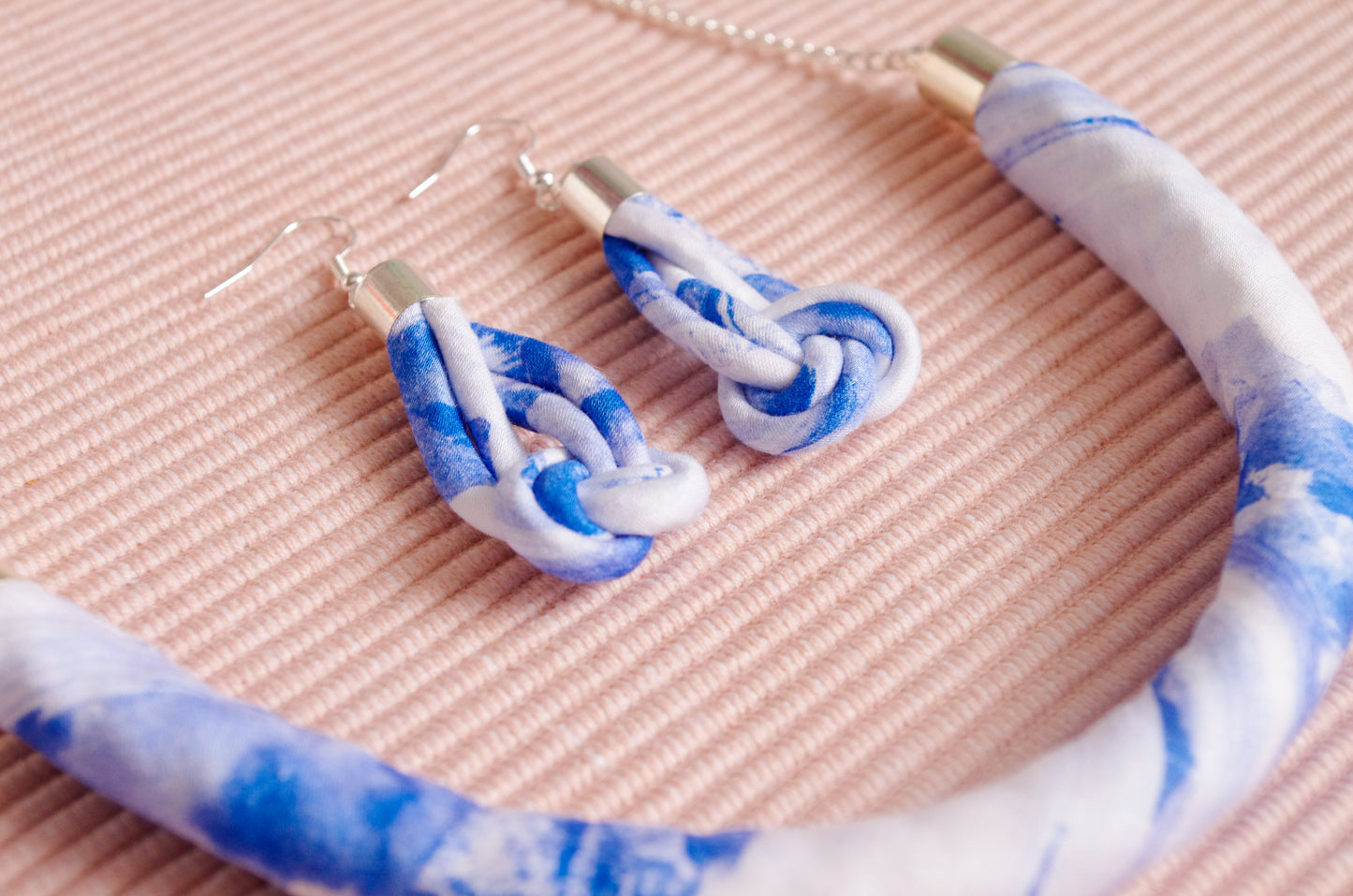 Chunky Rope Pendant - Sea