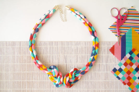 Eight Knot Necklace - Harlequin