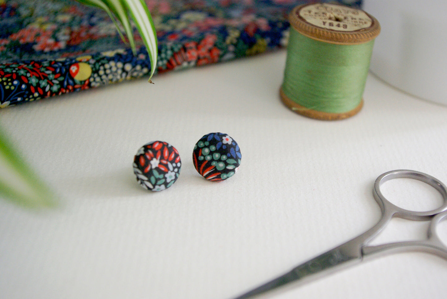 Stud Earrings - Elderberry
