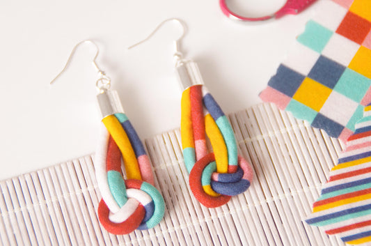 Knot Earrings - Deck Chair