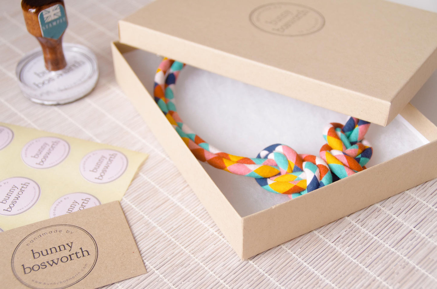 Eight Knot Necklace - Harlequin