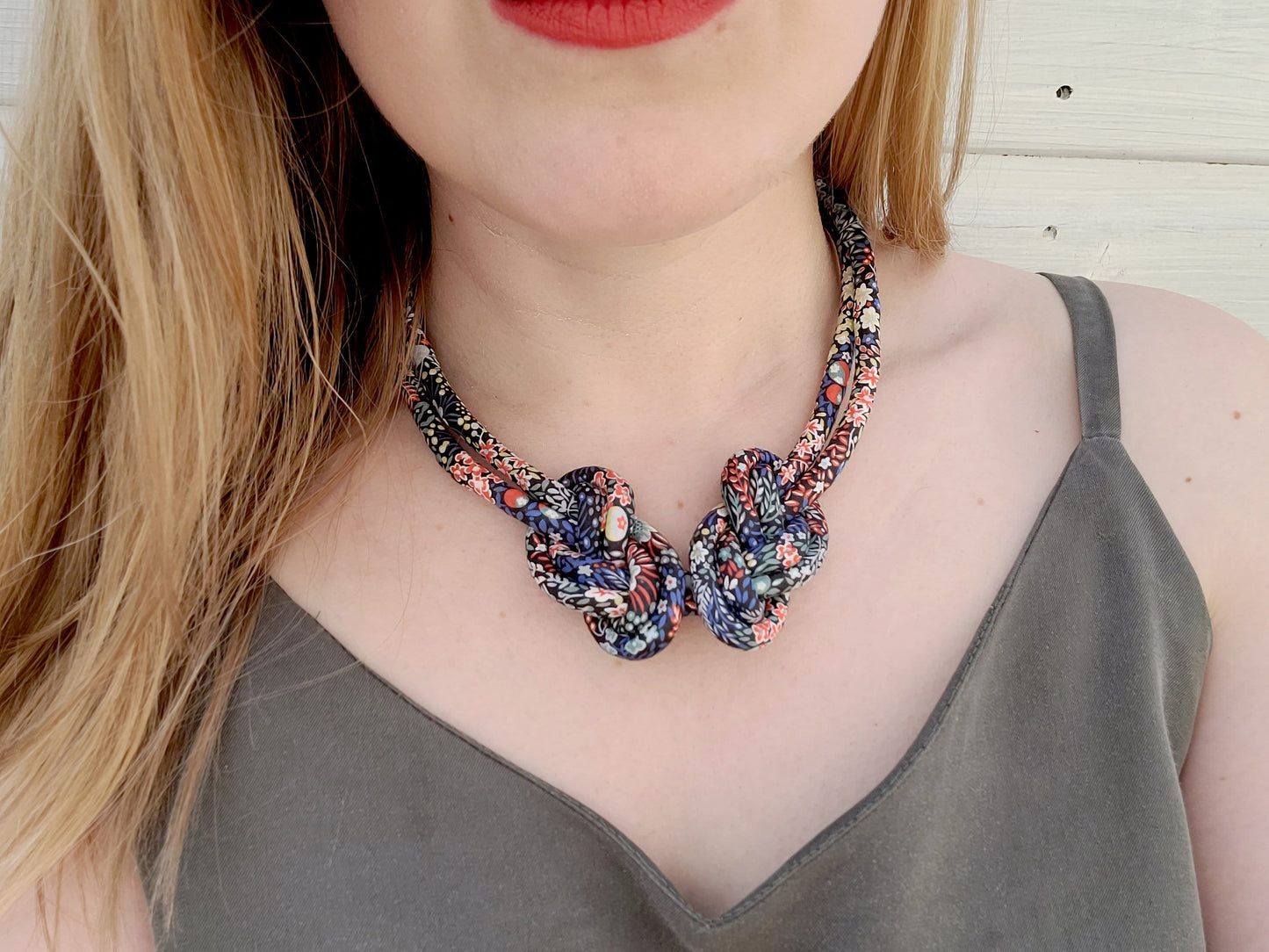 Eight Knot Necklace - Elderberry