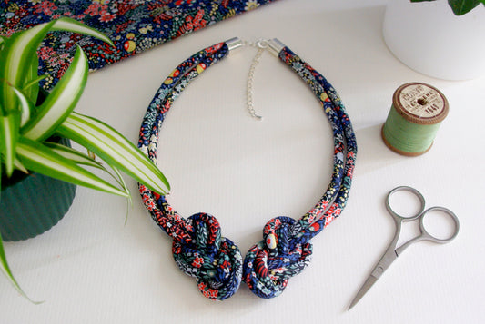 Eight Knot Necklace - Elderberry