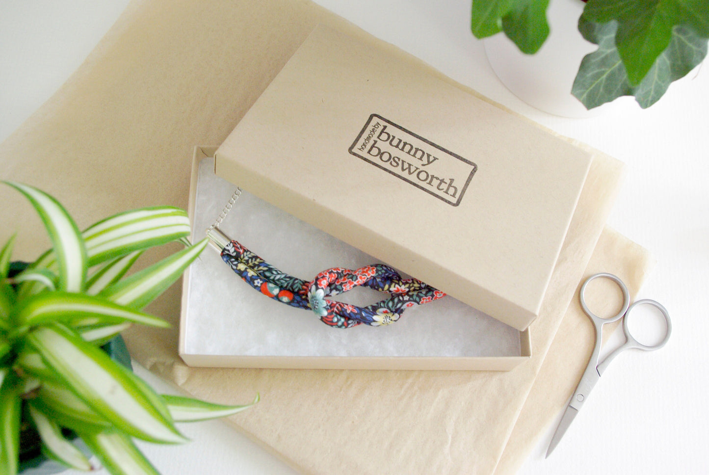 Reef Knot Pendant - Elderberry