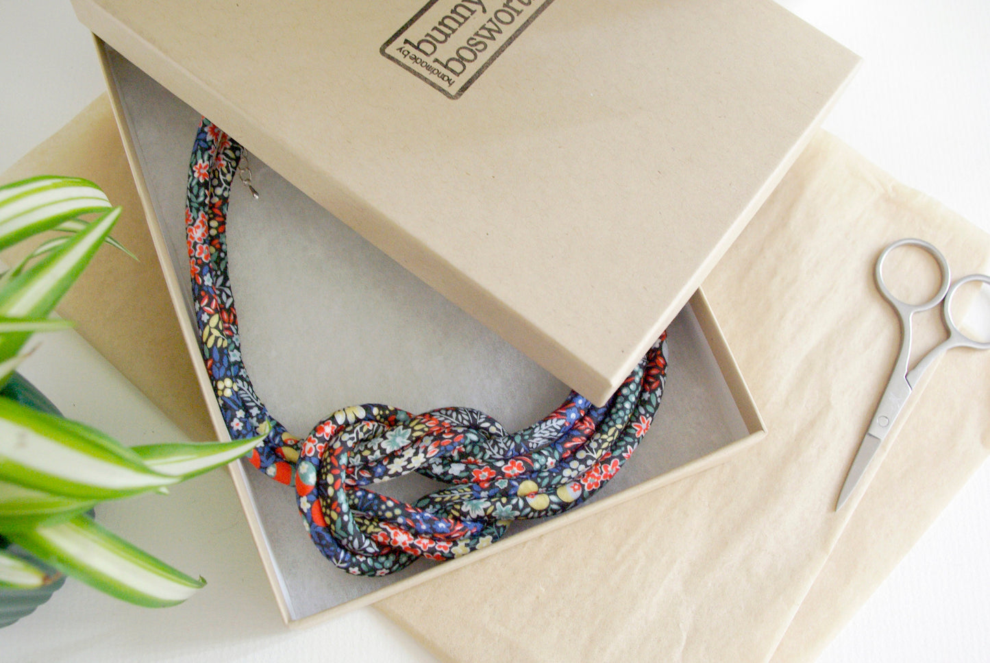 Reef Knot Necklace - Elderberry