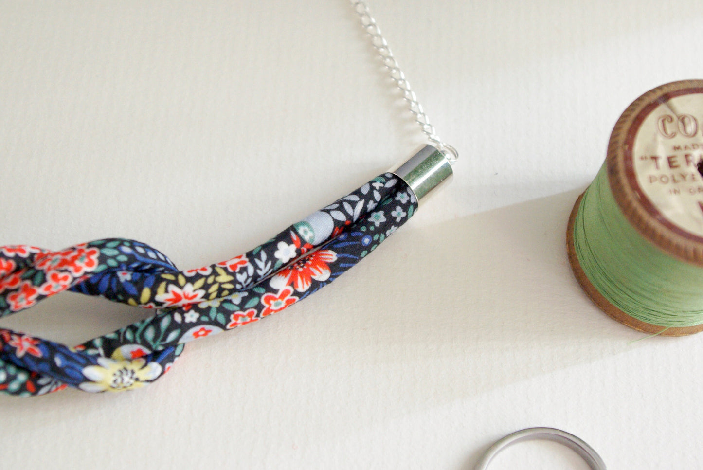 Reef Knot Pendant - Elderberry