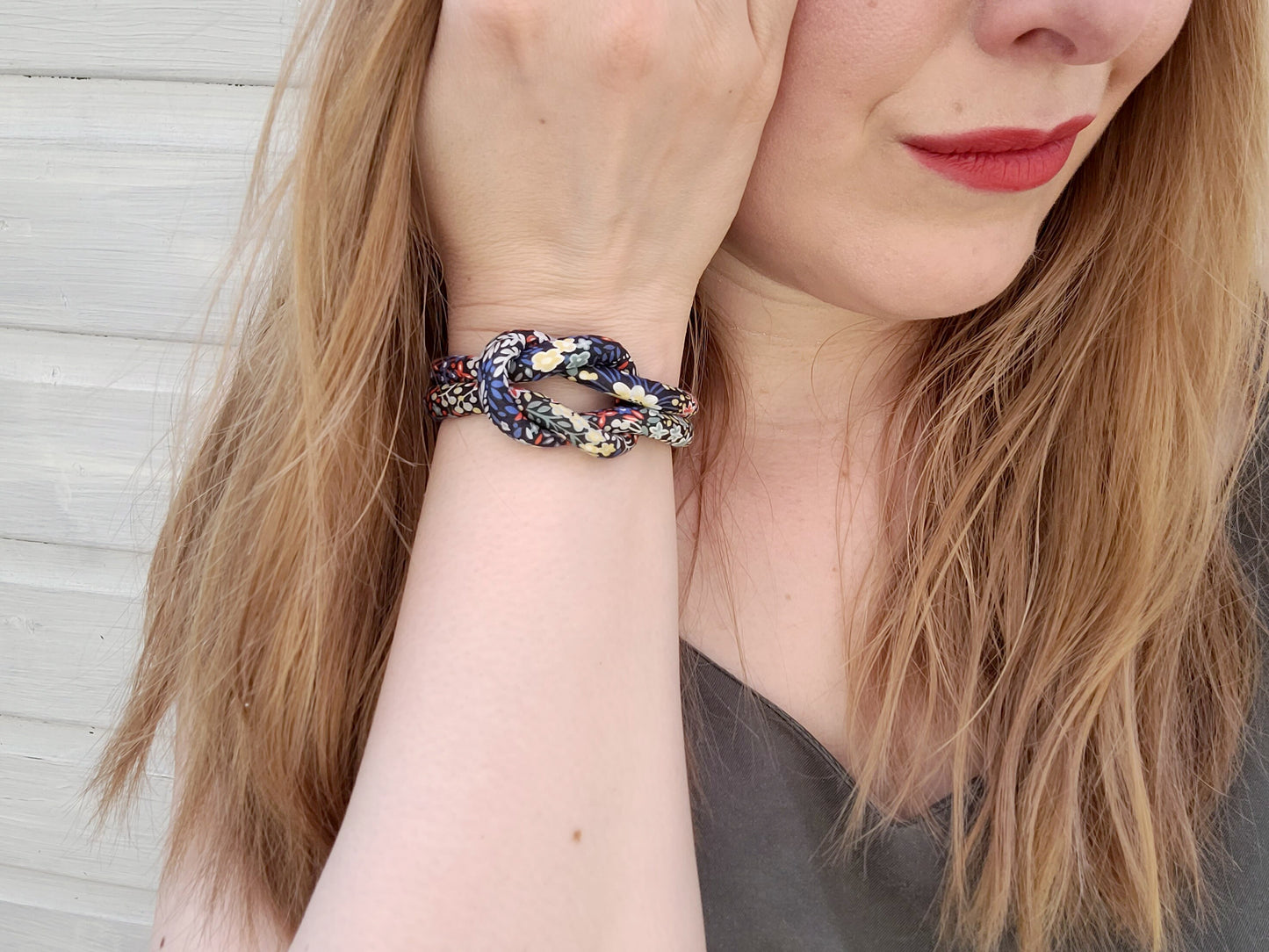 Reef Knot Bracelet - Elderberry