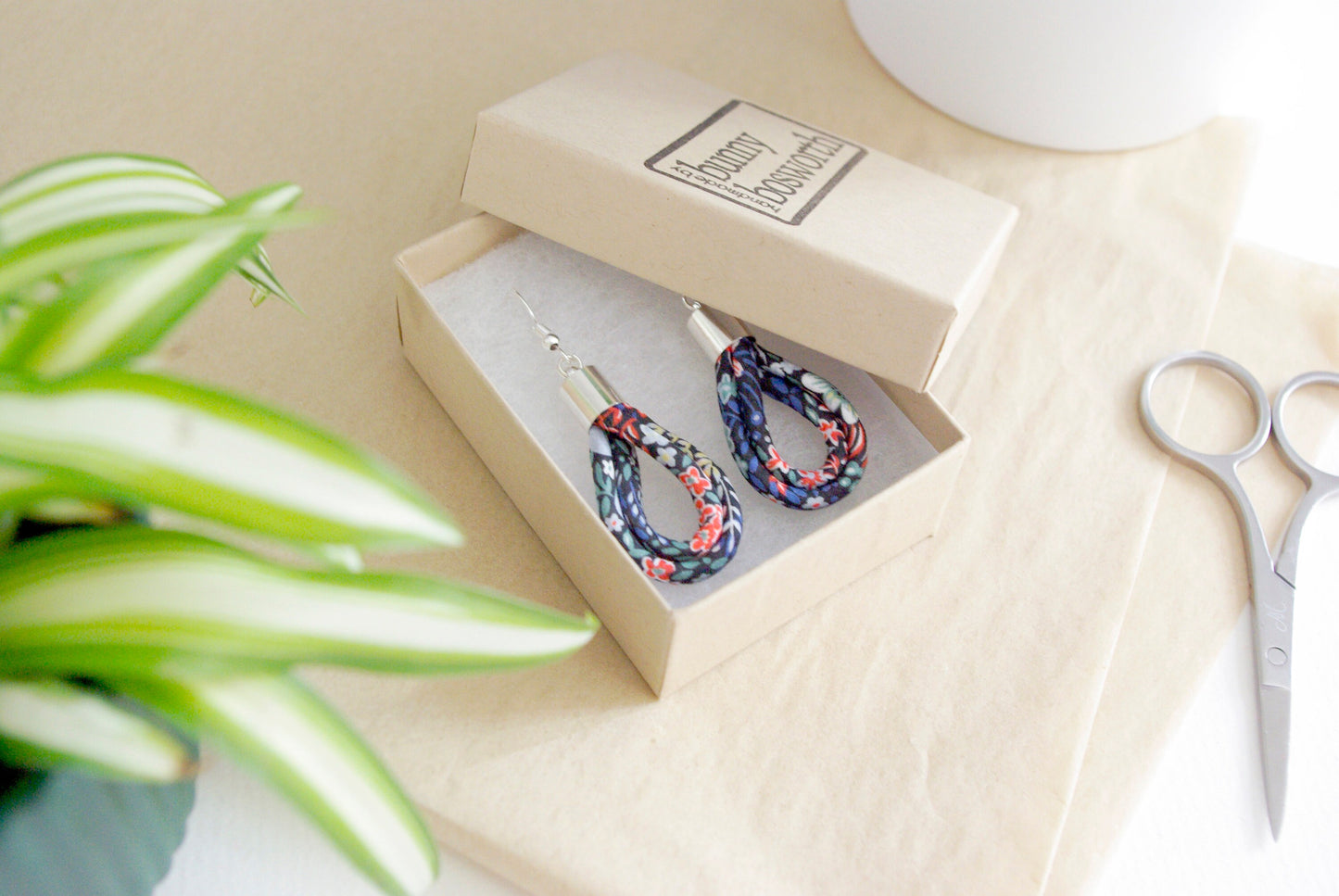 Teardrop Earrings - Elderberry