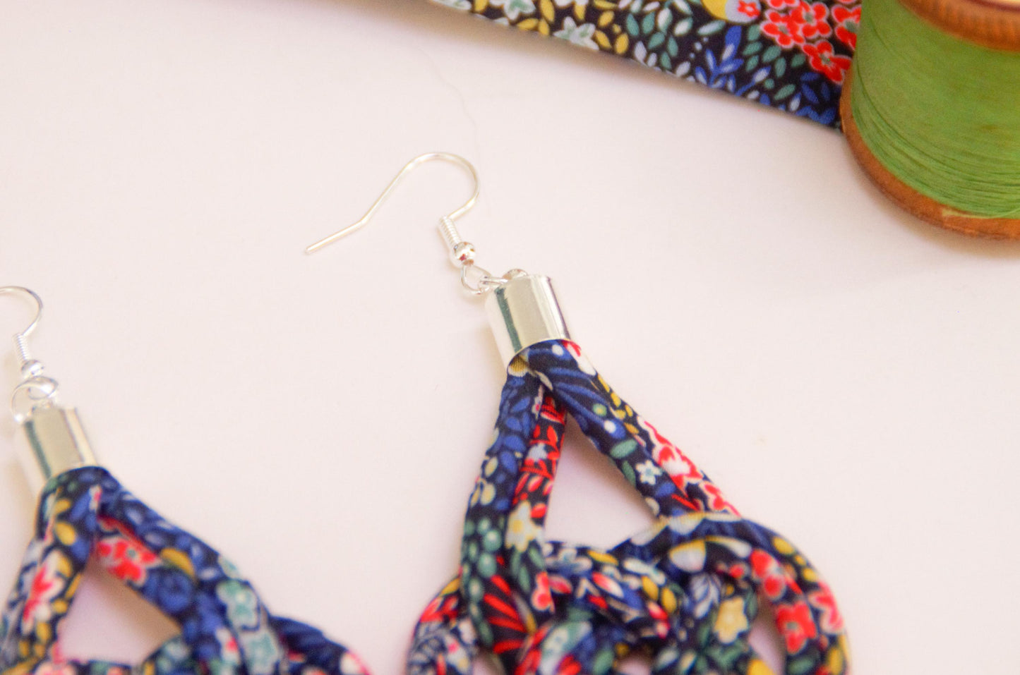 Basket Knot Earrings - Elderberry