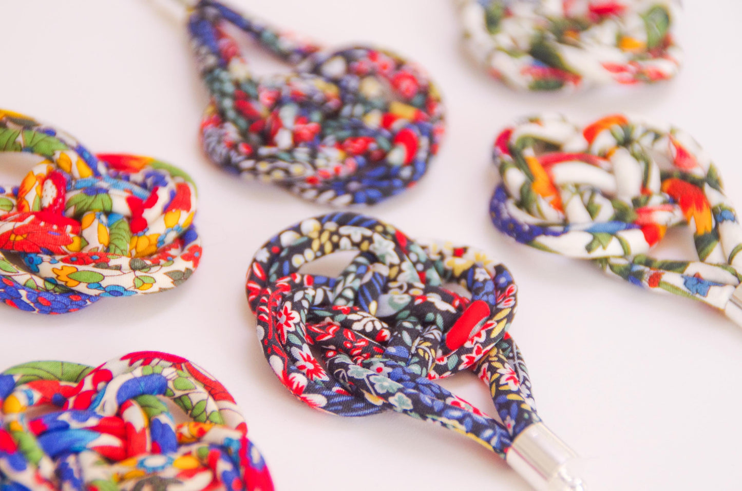 Basket Knot Earrings - Elderberry
