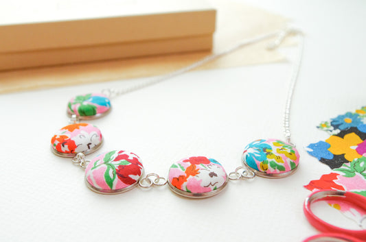 Cabochon Necklace - California Bloom