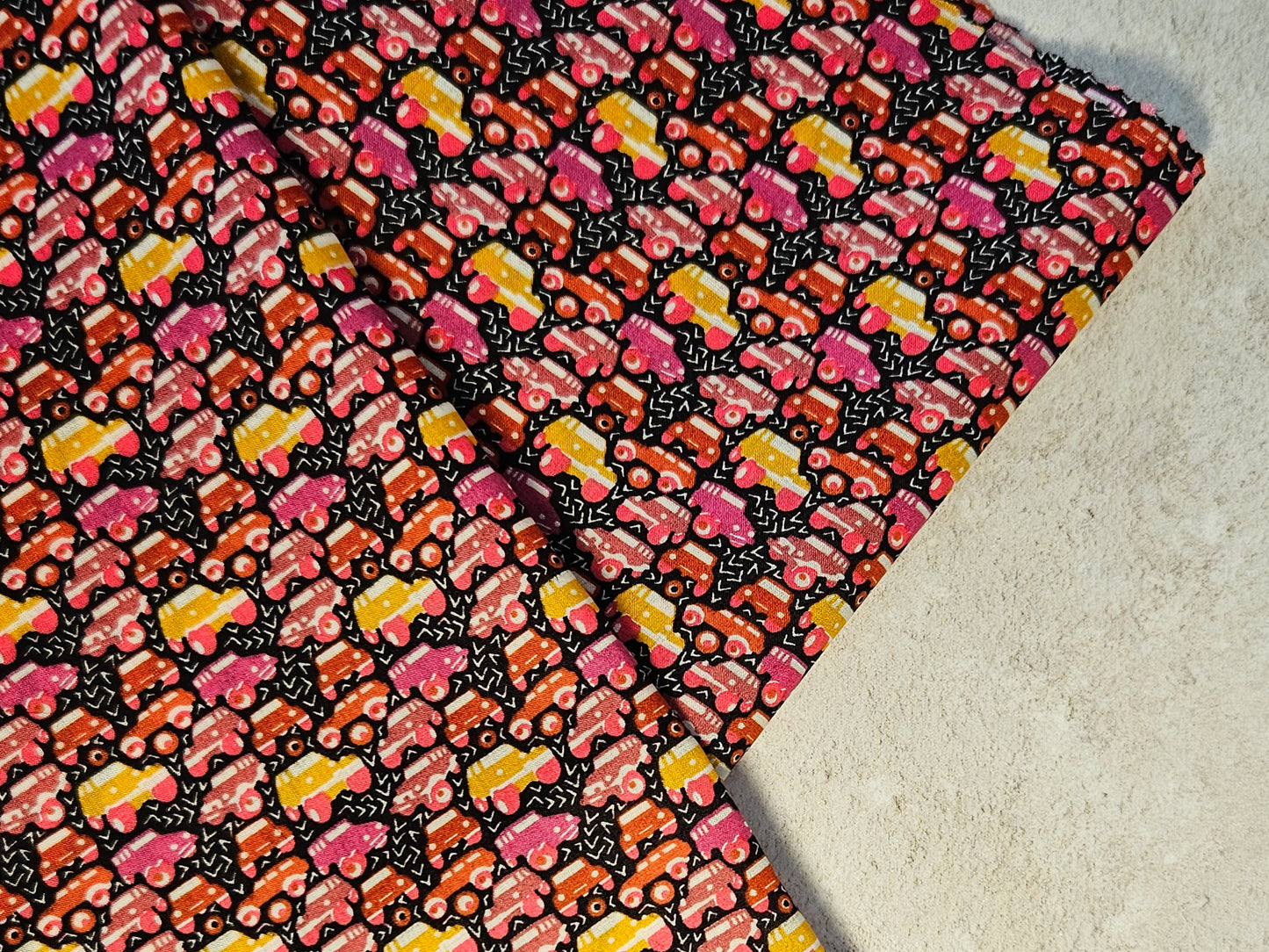 Tana Lawn Fabric - Hunter Truck