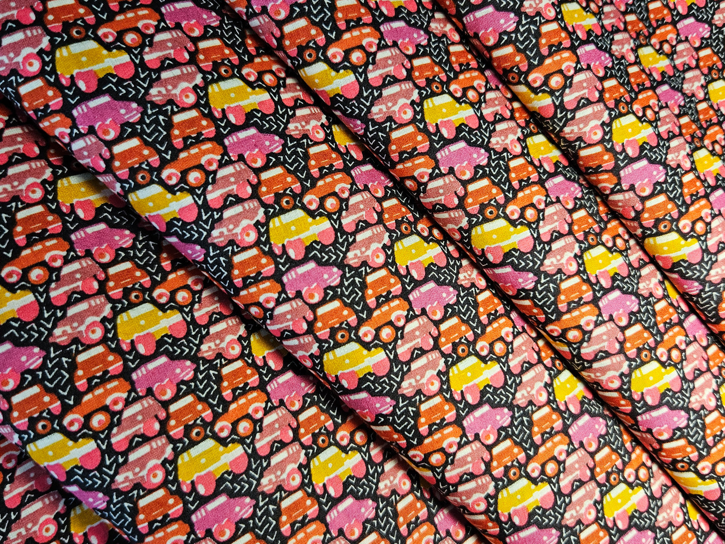 Tana Lawn Fabric - Hunter Truck