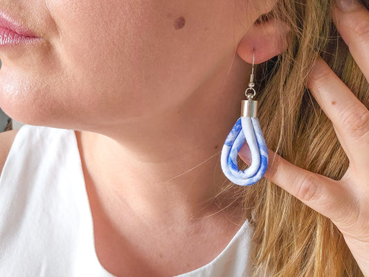 Teardrop Earrings - Sea