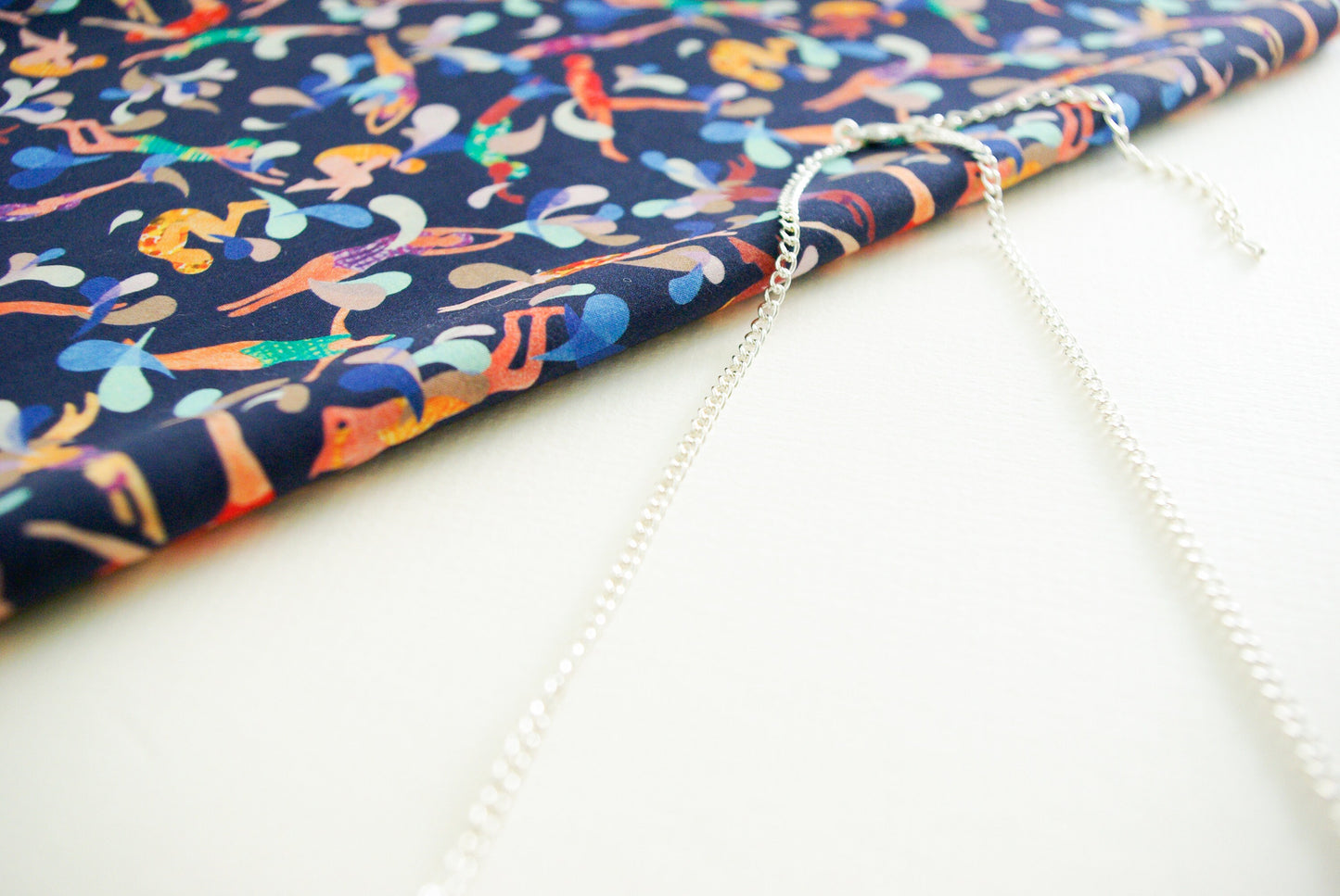 Cabochon Swimmers Necklace - Liberty Lido