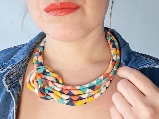 Reef Knot Necklace - Harlequin