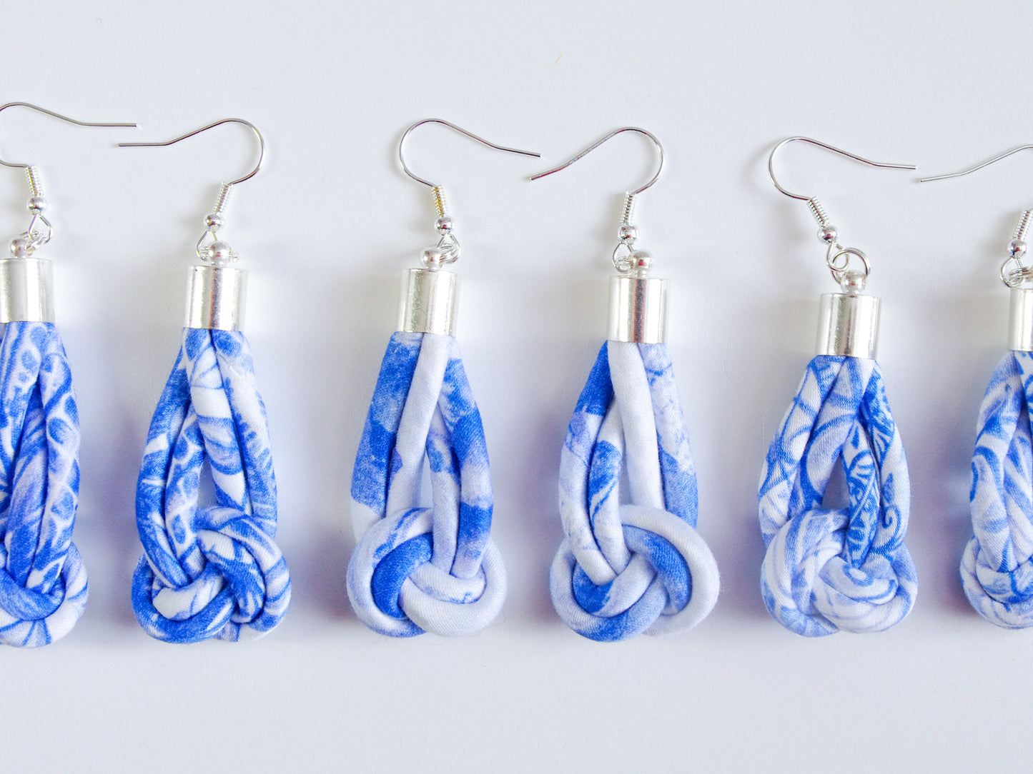 Knot Earrings - Sea