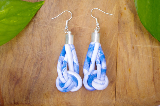 Knot Earrings - Sea