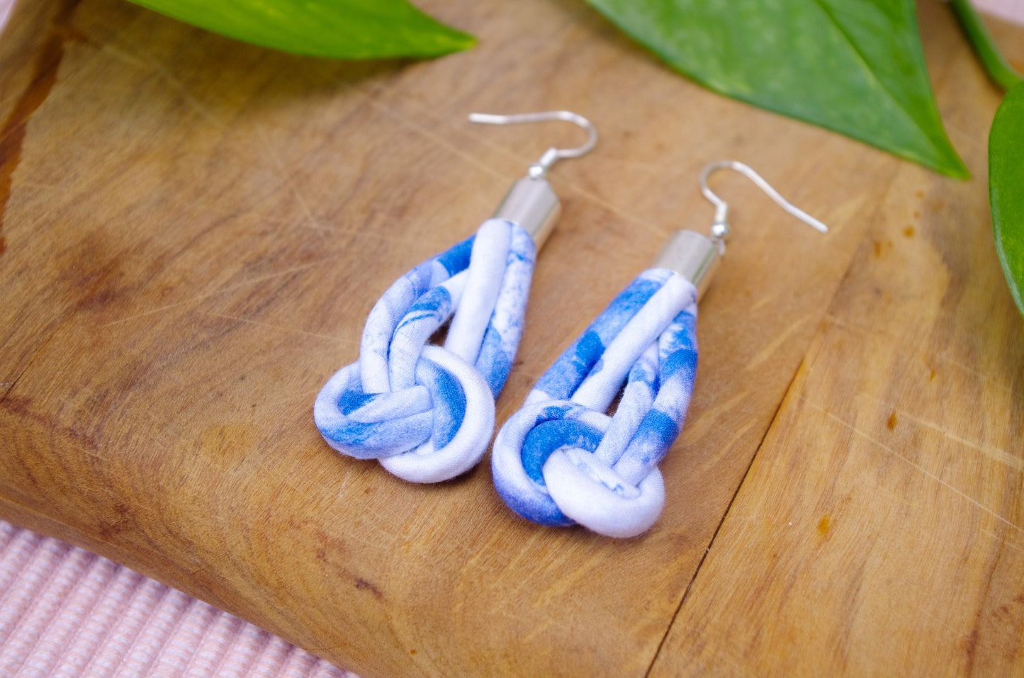 Knot Earrings - Sea
