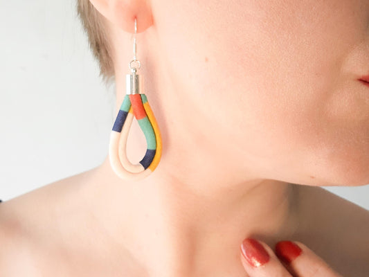 Teardrop Earrings - Deck Chair