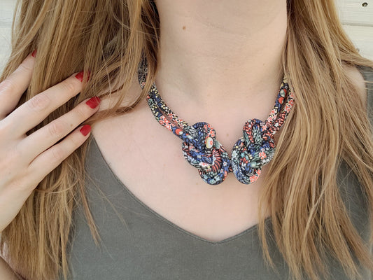 Eight Knot Necklace - Elderberry