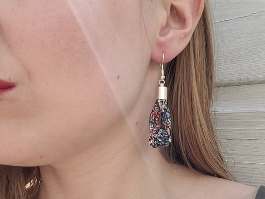Knot Earrings - Elderberry